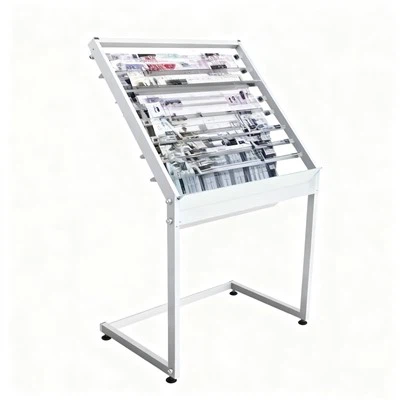 Suporte de jornal em aço